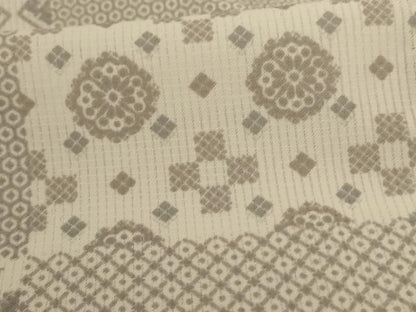 平和屋着物＊夏物　小紋　変わり絽　幾何学文様　洗える着物　AABC3482jd