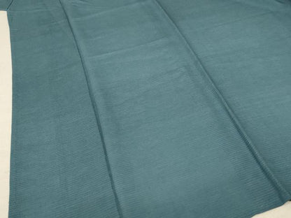 平和屋着物＊夏物 色無地 絽縮緬 錆鉄御納戸色 正絹 逸品 未使用 AABC3490jd