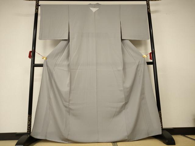 平和屋着物＊夏物　色無地　絽　利休白茶色　正絹　逸品　AABC3492jd