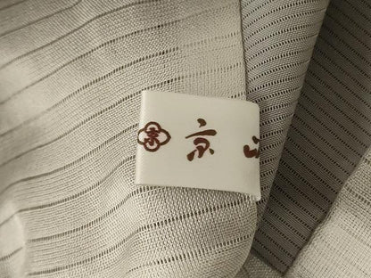 平和屋着物＊夏物　色無地　絽　利休白茶色　正絹　逸品　AABC3492jd