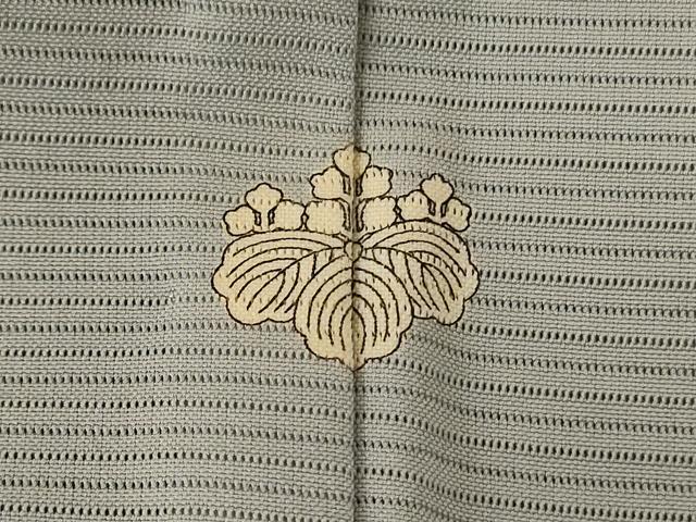 平和屋着物＊夏物 色無地 絽 薄雲鼠色 ロング丈 正絹 逸品 AABC3493jd