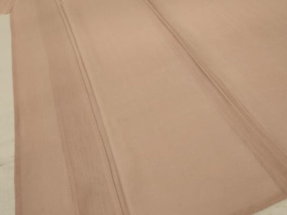 平和屋着物＊夏物 色無地 紗 洒落柿色 正絹 逸品 AABC3494jd