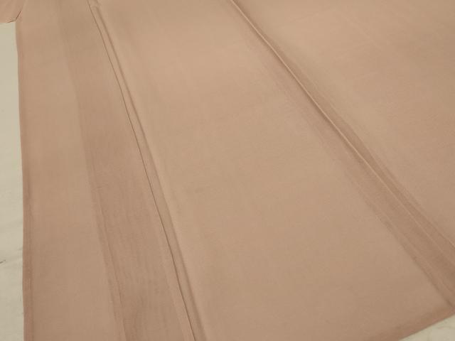 平和屋着物＊夏物 色無地 紗 洒落柿色 正絹 逸品 AABC3494jd