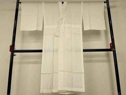 平和屋着物＊夏物　長襦袢　絽　鳥の子色　正絹　逸品　AABC3499jd