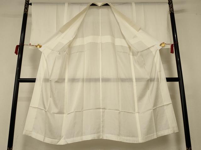 平和屋着物＊夏物　長襦袢　絽　鳥の子色　正絹　逸品　AABC3499jd