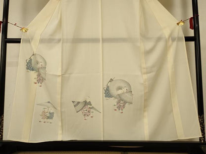 平和屋着物＊夏物 訪問着 絽 童子遊び 正絹 逸品 AABC3500jd