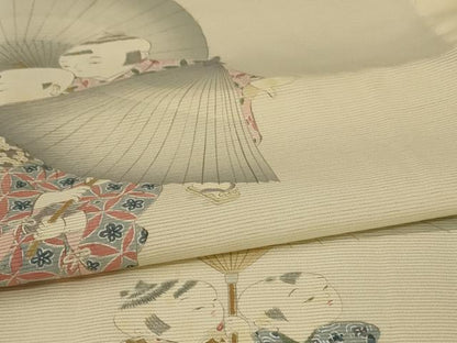 平和屋着物＊夏物 訪問着 絽 童子遊び 正絹 逸品 AABC3500jd