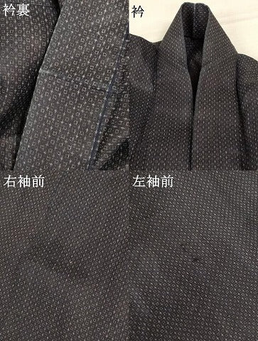 平和屋着物＊夏物 男性 上布 絣柄 麻 逸品 AABC3501jd
