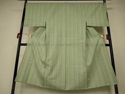 平和屋着物∴夏物 男性 阿波しじら織 浴衣 縞 綿 逸品 AABC3504jd