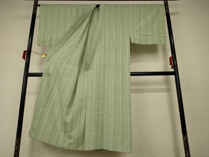 平和屋着物∴夏物 男性 阿波しじら織 浴衣 縞 綿 逸品 AABC3504jd