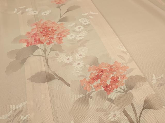 平和屋着物＊夏物 訪問着 絽 草花文 正絹 逸品 AABC3506jd