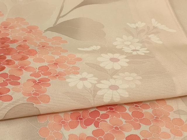 平和屋着物＊夏物 訪問着 絽 草花文 正絹 逸品 AABC3506jd