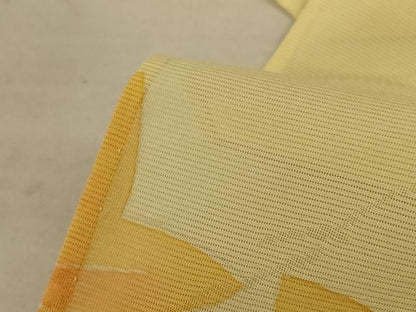 平和屋着物＊夏物 小紋 絽 楓文 正絹 逸品 AABC3507jd