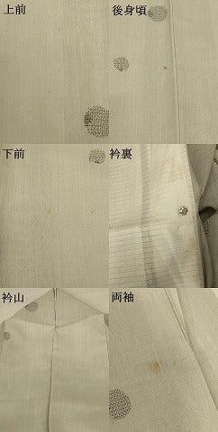 平和屋着物＊夏物 結城紬 夏結城 丸文 正絹 逸品 AABC3509jd