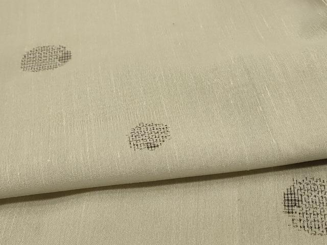 平和屋着物＊夏物 結城紬 夏結城 丸文 正絹 逸品 AABC3509jd