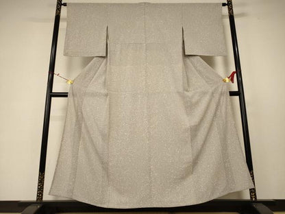 平和屋着物＊夏物 小紋 絽縮緬 霞文 正絹 逸品 AABC3512jd