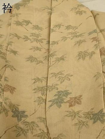 平和屋着物＊夏物 絹芭蕉 訪問着 枝松文 正絹 逸品 AABC3517jd