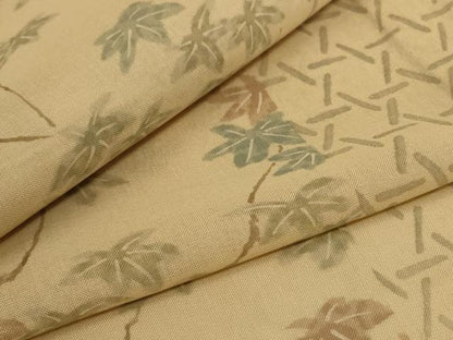 平和屋着物＊夏物 絹芭蕉 訪問着 枝松文 正絹 逸品 AABC3517jd