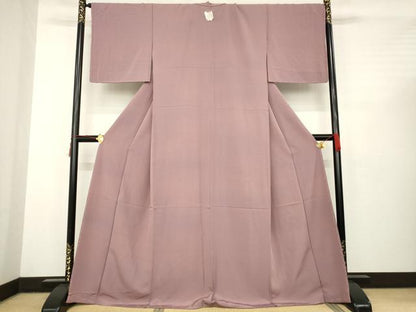 平和屋着物●上質な色無地 鴇浅葱色 正絹 逸品 AABC3552ck