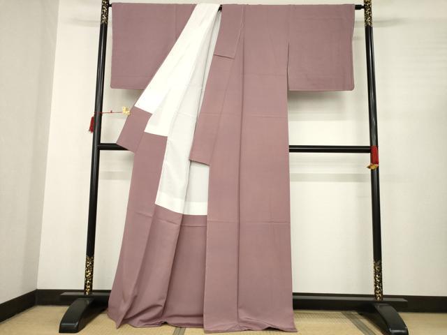 平和屋着物●上質な色無地 鴇浅葱色 正絹 逸品 AABC3552ck