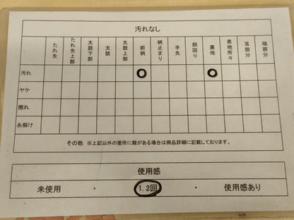 平和屋着物◎六通柄袋帯　手描き　枝花文　正絹　逸品　AABC3591ou