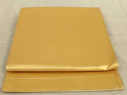 平和屋着物◎六通柄袋帯　黄金色　正絹　逸品　AABC3598ou