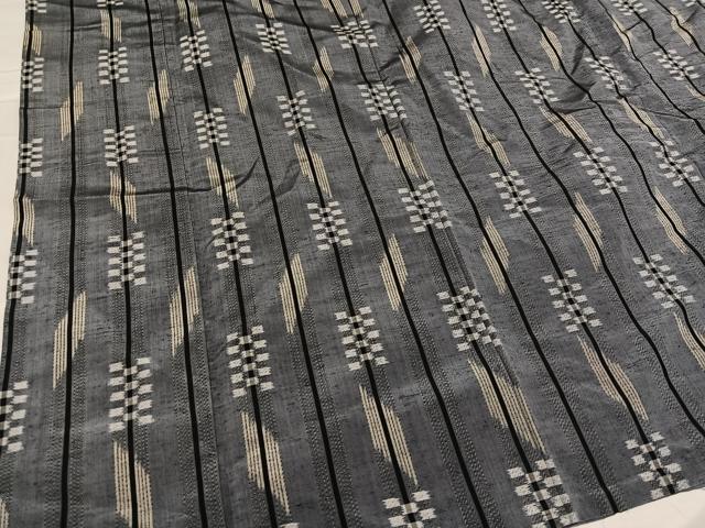 平和屋着物●上質な紬　間道　正絹　逸品　AABC3641ph