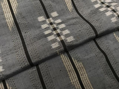平和屋着物●上質な紬　間道　正絹　逸品　AABC3641ph
