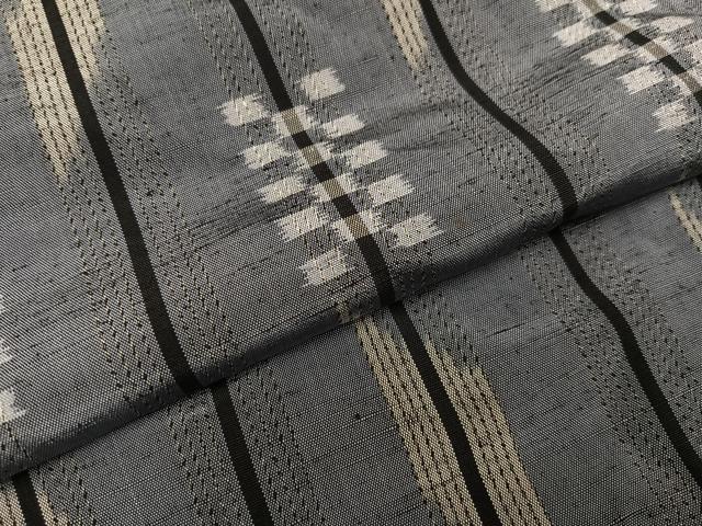 平和屋着物●上質な紬　間道　正絹　逸品　AABC3641ph