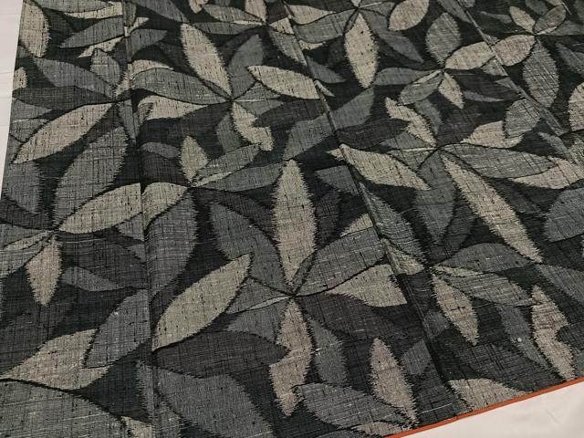 平和屋着物●上質な紬　花尽くし　正絹　逸品　AABC3655ph