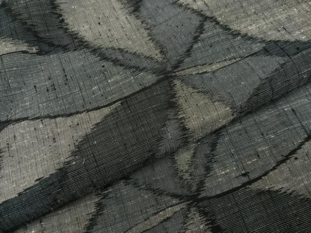 平和屋着物●上質な紬　花尽くし　正絹　逸品　AABC3655ph