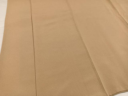 平和屋着物●上質な色無地 飴色 正絹 逸品 AABC3663ph