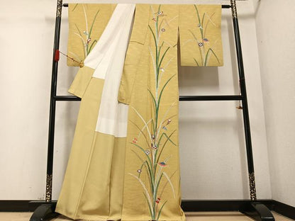 平和屋着物●訪問着 草木宝尽くし 金銀彩 正絹 逸品 AABC3667ph