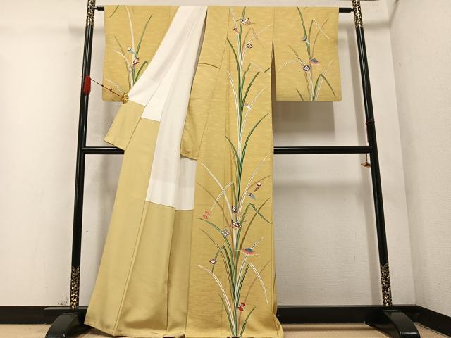 平和屋着物●訪問着 草木宝尽くし 金銀彩 正絹 逸品 AABC3667ph
