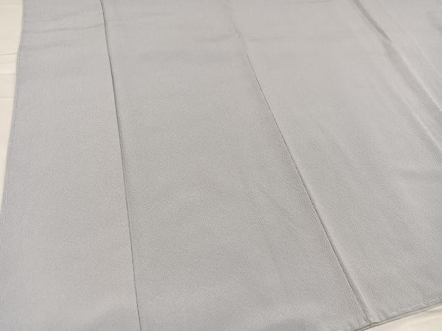 平和屋着物●銀座きしや 色無地 作家物 白鼠色 正絹 逸品 AABC3698ph