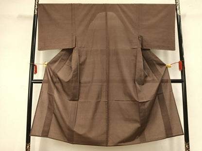 平和屋着物▽男性 紬 単衣 幾何学文様 正絹 逸品 未使用 AABC3721fy