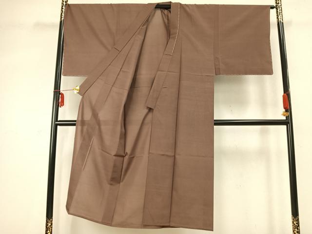 平和屋着物▽男性 紬 単衣 幾何学文様 正絹 逸品 未使用 AABC3721fy