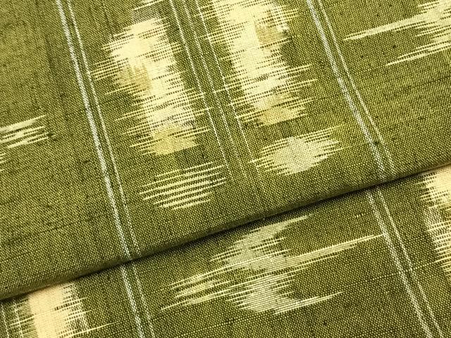 平和屋着物▽上質な紬 単衣 遠州椿 三越扱い 正絹 逸品 AABC3741fy