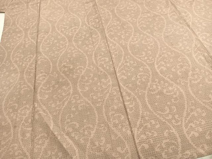 平和屋着物▽結城紬　単衣　80亀甲　立涌文　正絹　逸品　AABK4518ck