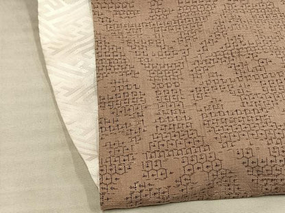 平和屋着物▽結城紬　単衣　80亀甲　立涌文　正絹　逸品　AABK4518ck