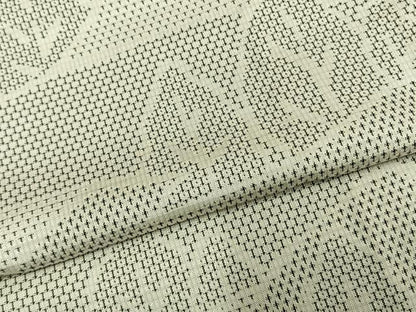 平和屋着物▽上質な紬 単衣 樹林文 正絹 逸品 AABC3747fy
