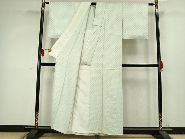 平和屋着物▽上質な小紋 単衣 花尽くし 正絹 逸品 AABC3761fy