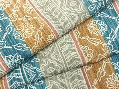平和屋着物▽上質な小紋 単衣 花間道 正絹 逸品 AABC3762fy