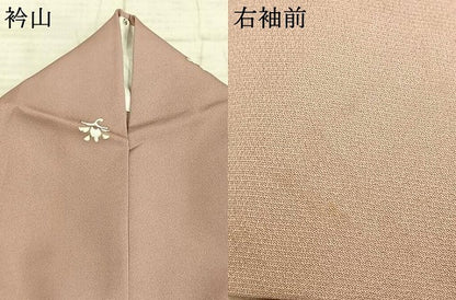 平和屋着物▽上質な小紋 単衣 舞花文 金彩 正絹 逸品 AABC3763fy