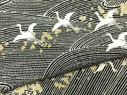 平和屋着物▽上質な小紋 単衣 作家物 飛鳥文 金彩 正絹 逸品 AABC3766fy