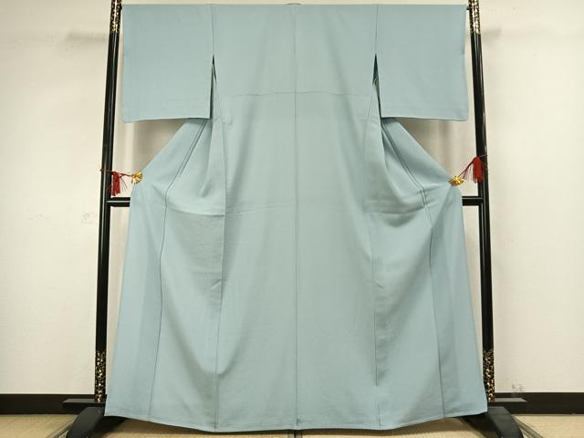 平和屋着物▽上質な小紋　単衣　角通し　正絹　逸品　AABC3769fy