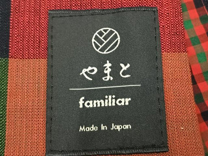 平和屋着物▽小紋　単衣　横段文　やまと誂製　綿　AABC3770fy