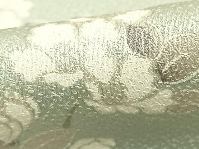 平和屋着物▽上質な小紋 単衣 草花文 正絹 逸品 AABC3772fy