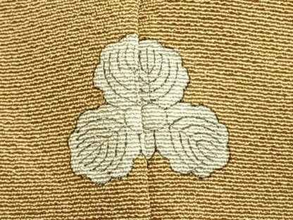 平和屋着物▽上質な色無地 単衣 枯色 正絹 逸品 AABC3774fy