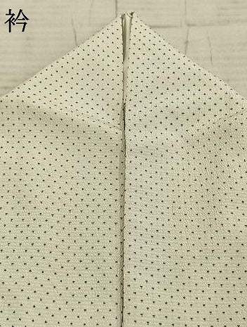 平和屋着物▽本塩沢 単衣 蚊絣 正絹 逸品 AABC3775fy
